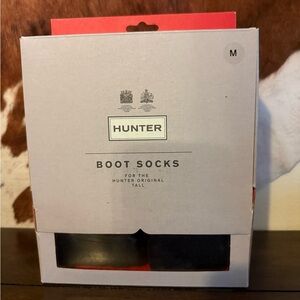 Hunter Black Boot Socks tall